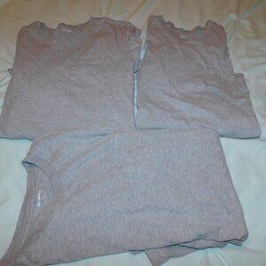 lot of 3 - SOFT WASHED OLD NAVY POCKET TEES - gray - L & XL